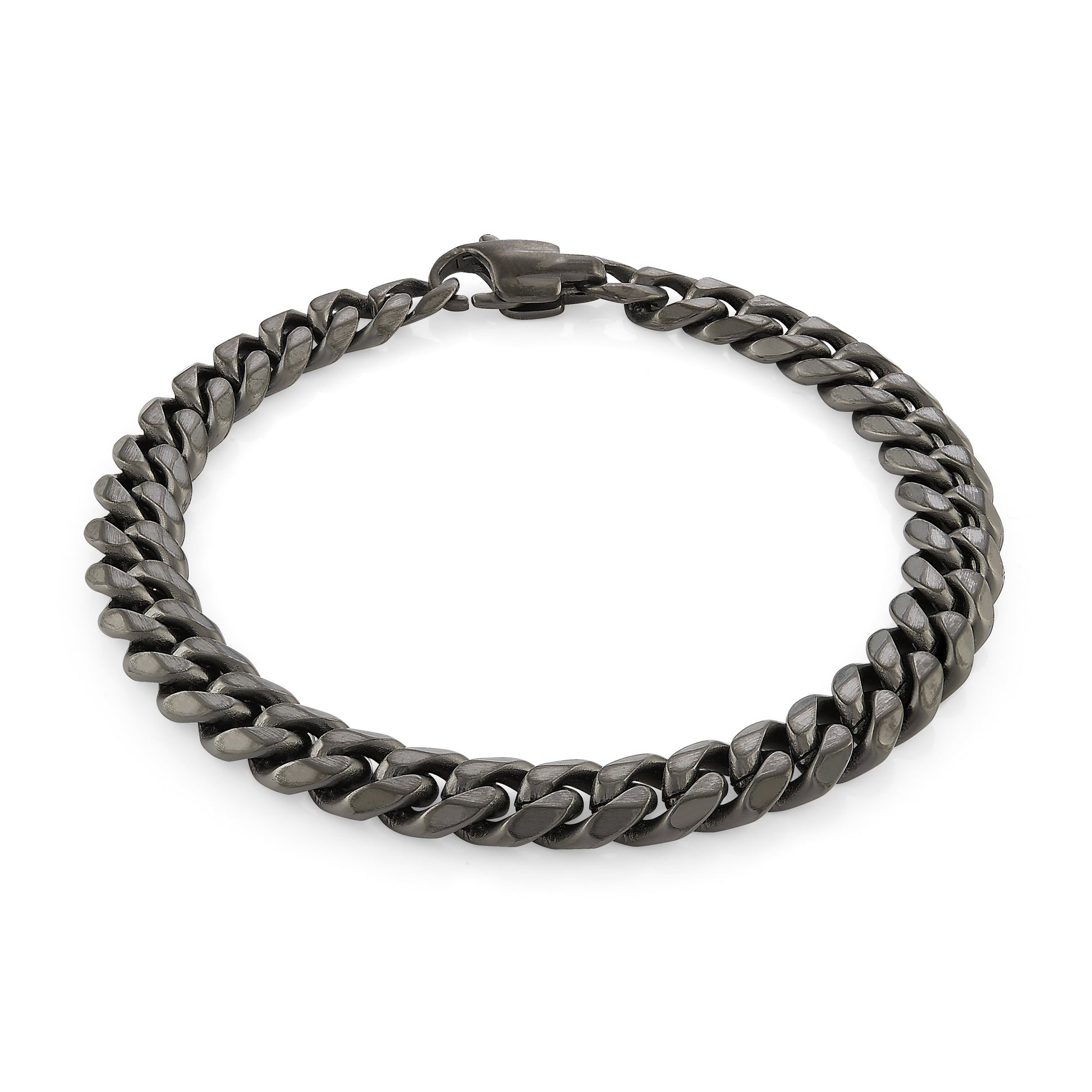 Black Cuban Link Bracelet 7.7mm