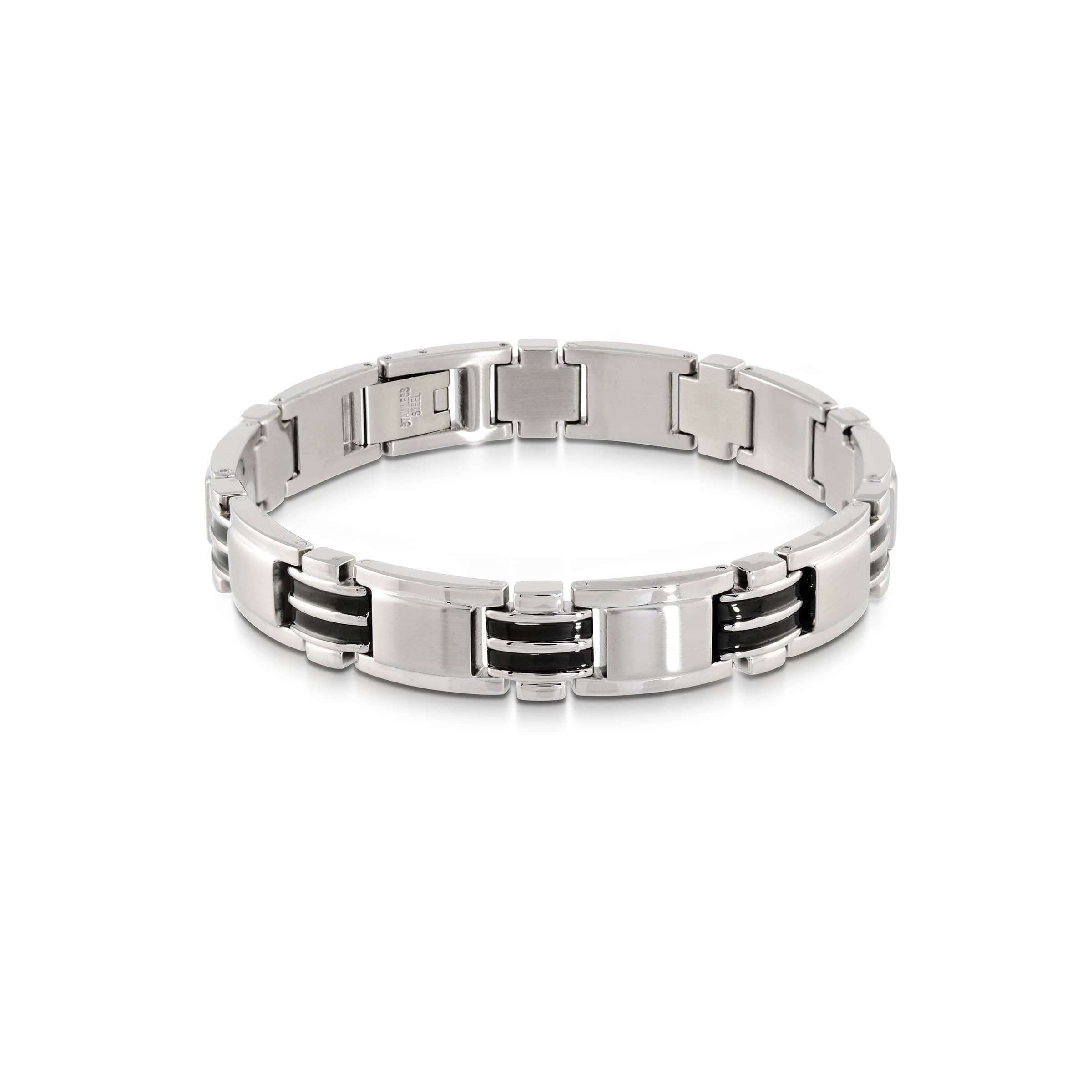 Dual Stripe Link Bracelet 11mm