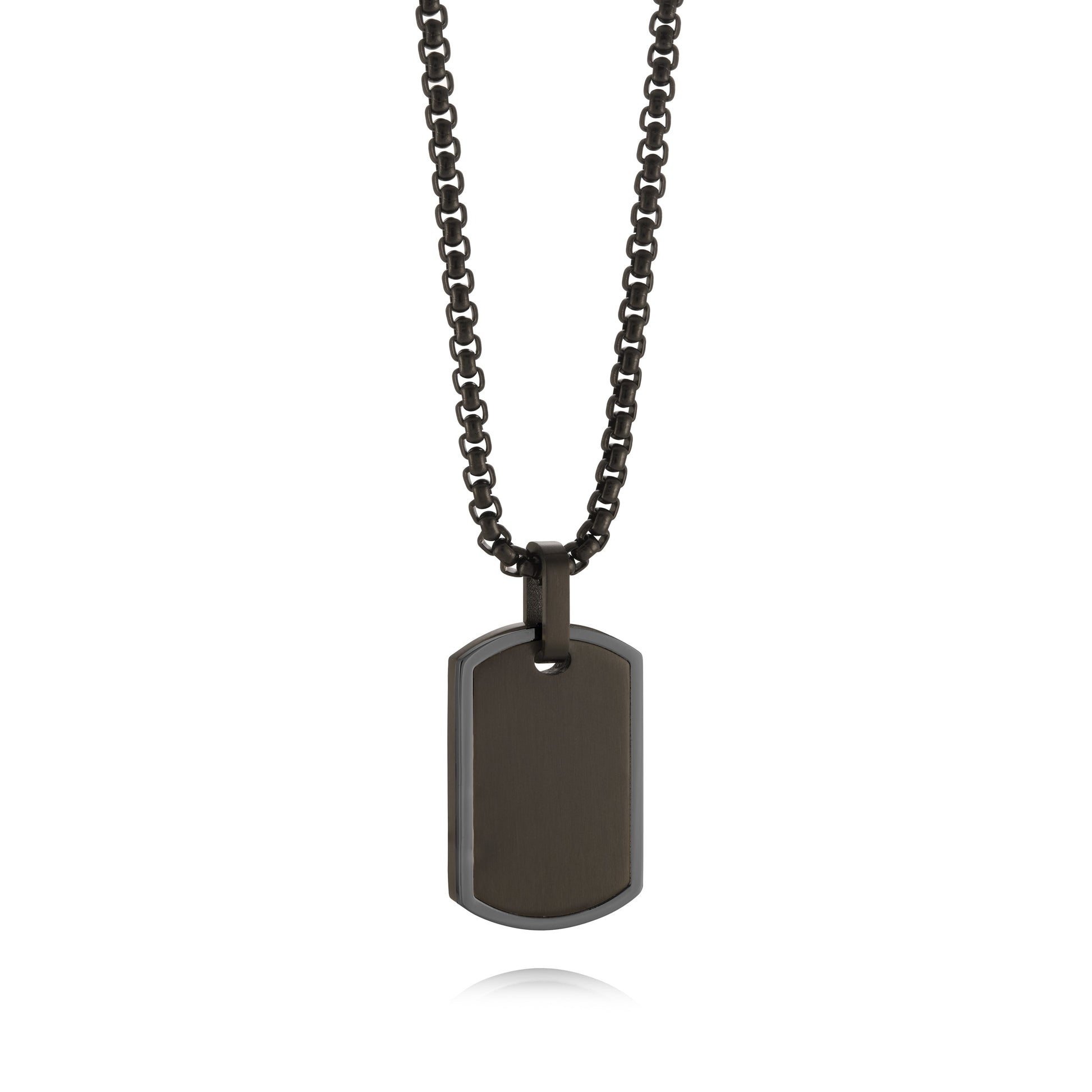 Edged Dog Tag Pendant