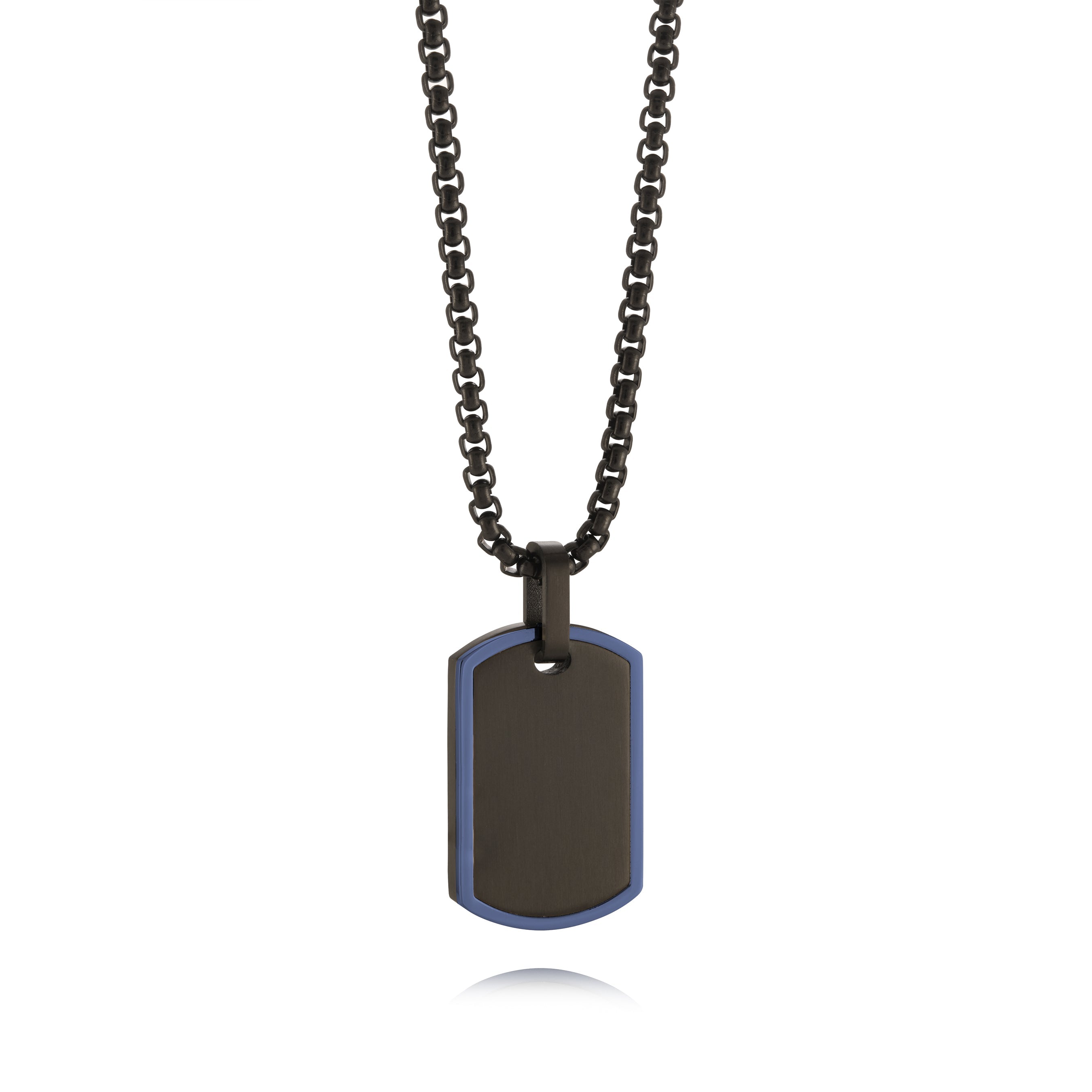 Edged Dog Tag Pendant