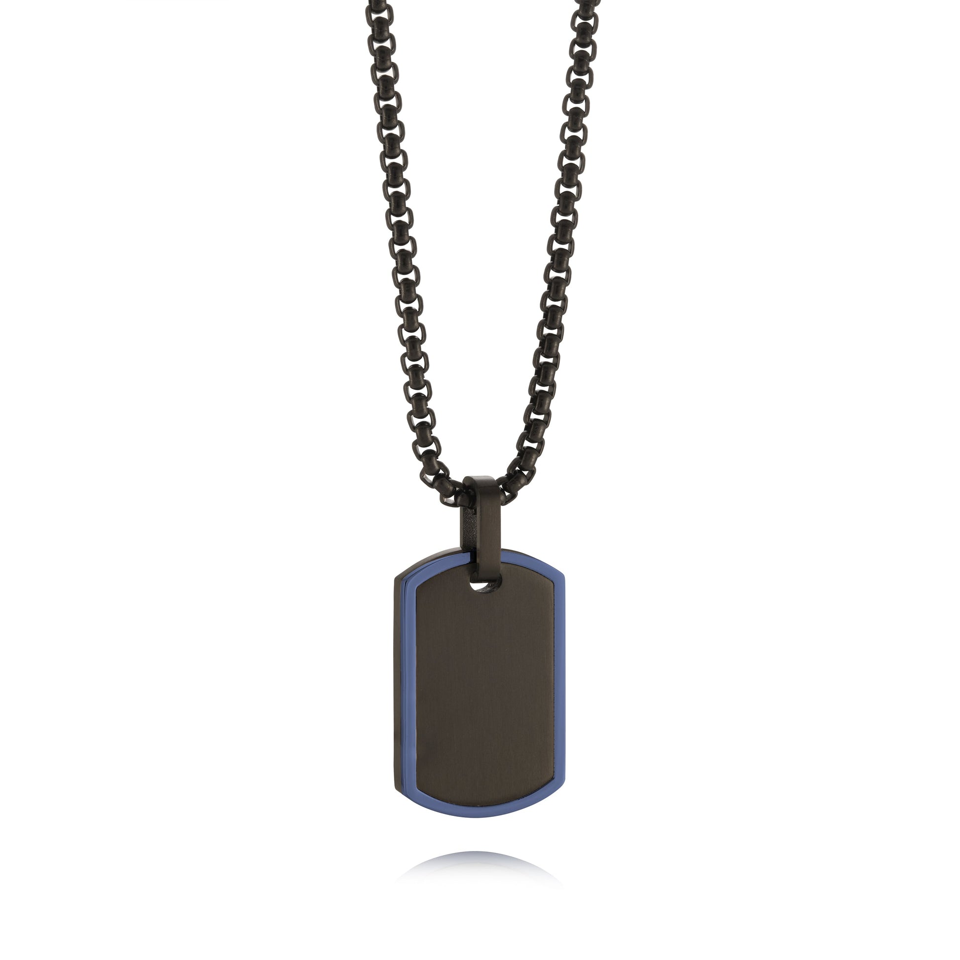 Edged Dog Tag Pendant