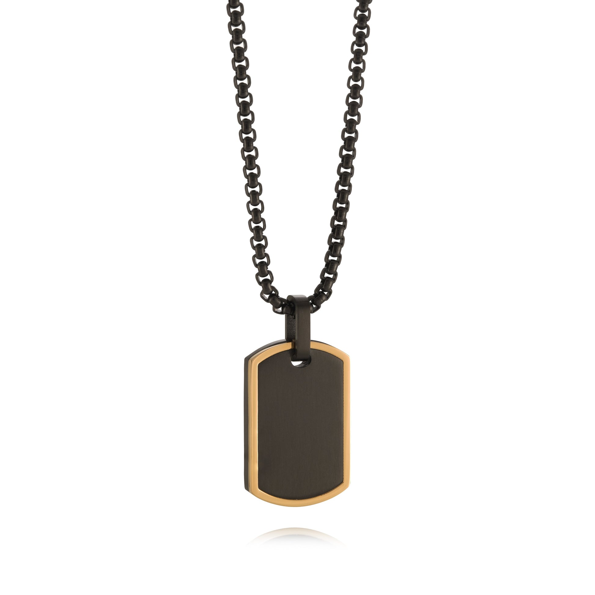 Edged Dog Tag Pendant
