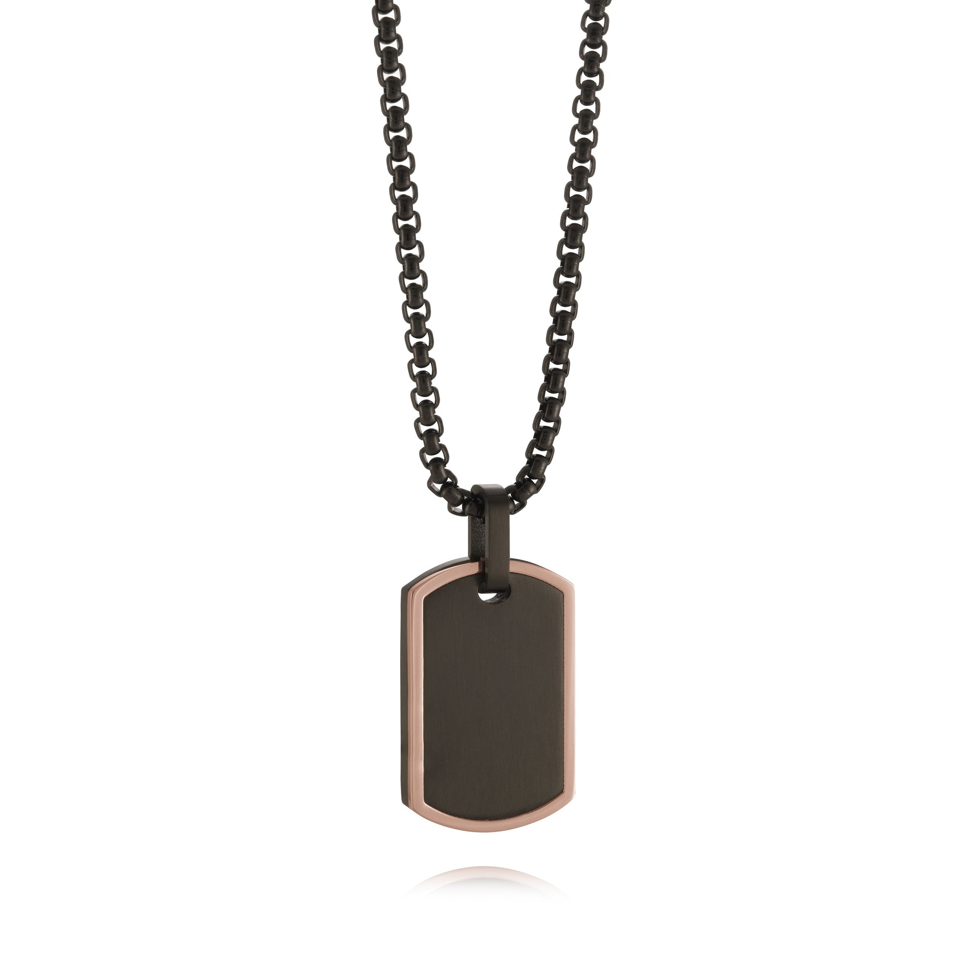 Edged Dog Tag Pendant
