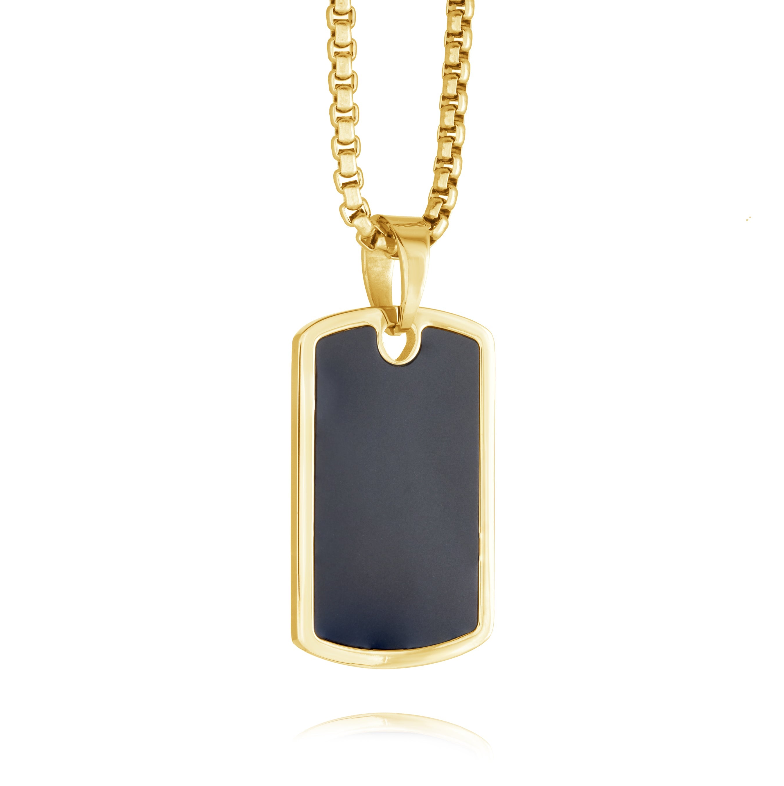 Matte Centre Dog Tag