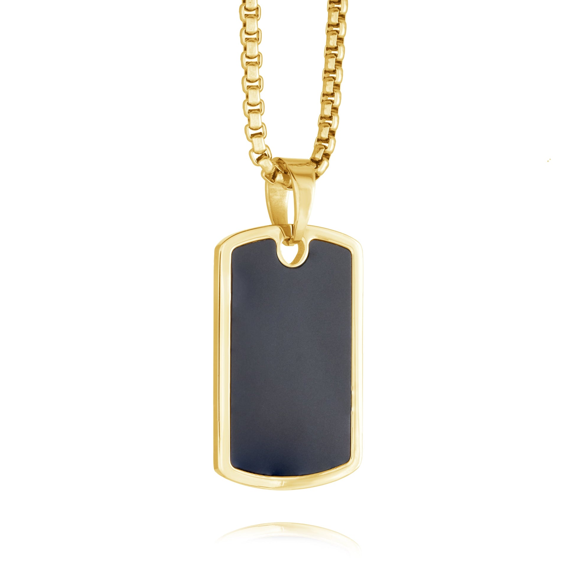Matte Centre Dog Tag