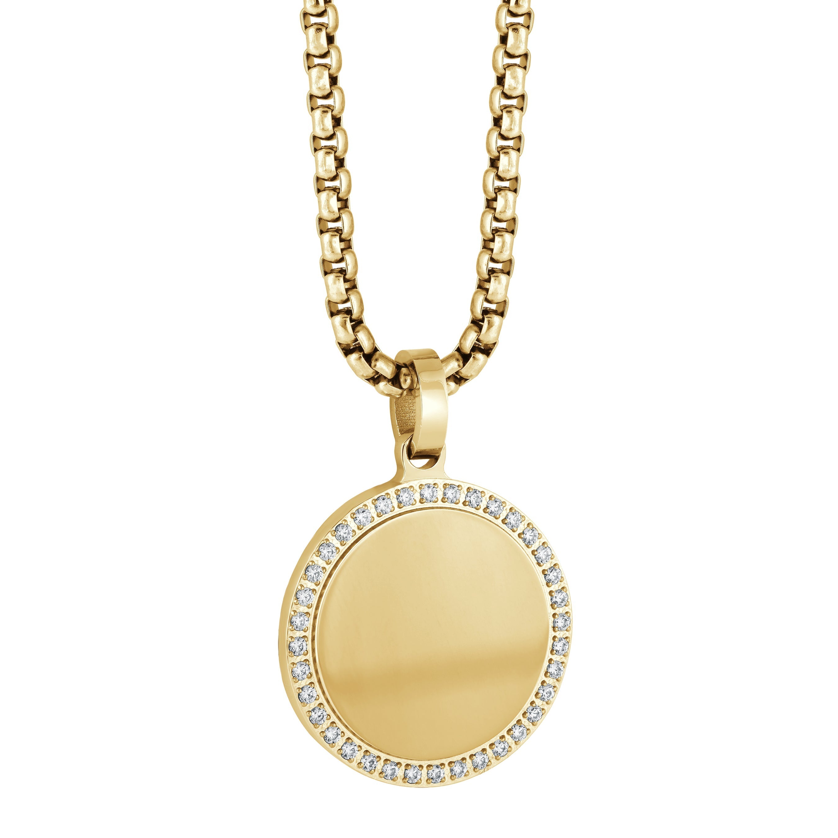 Studded Circle Pendant