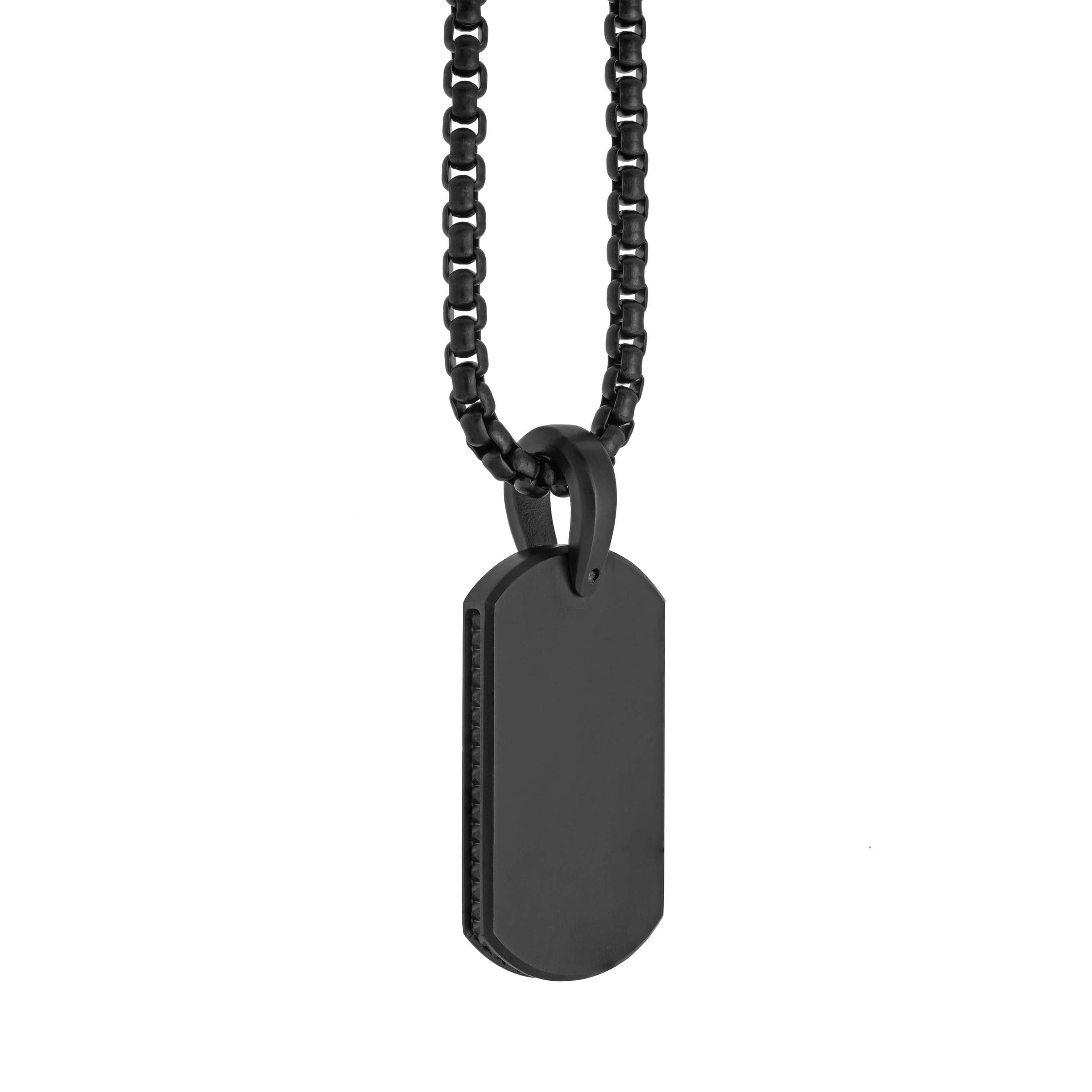 Studded Edge Dog Tag