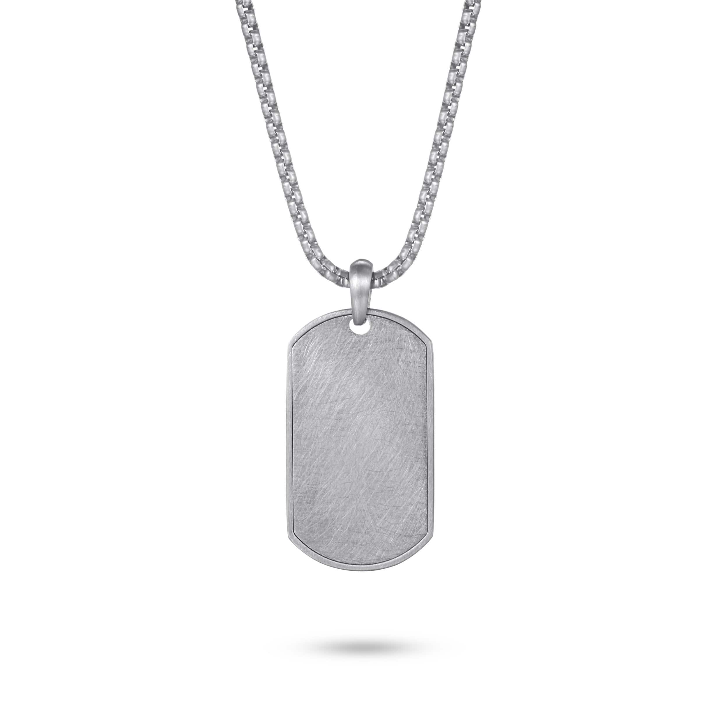 Brushed Dog Tag
