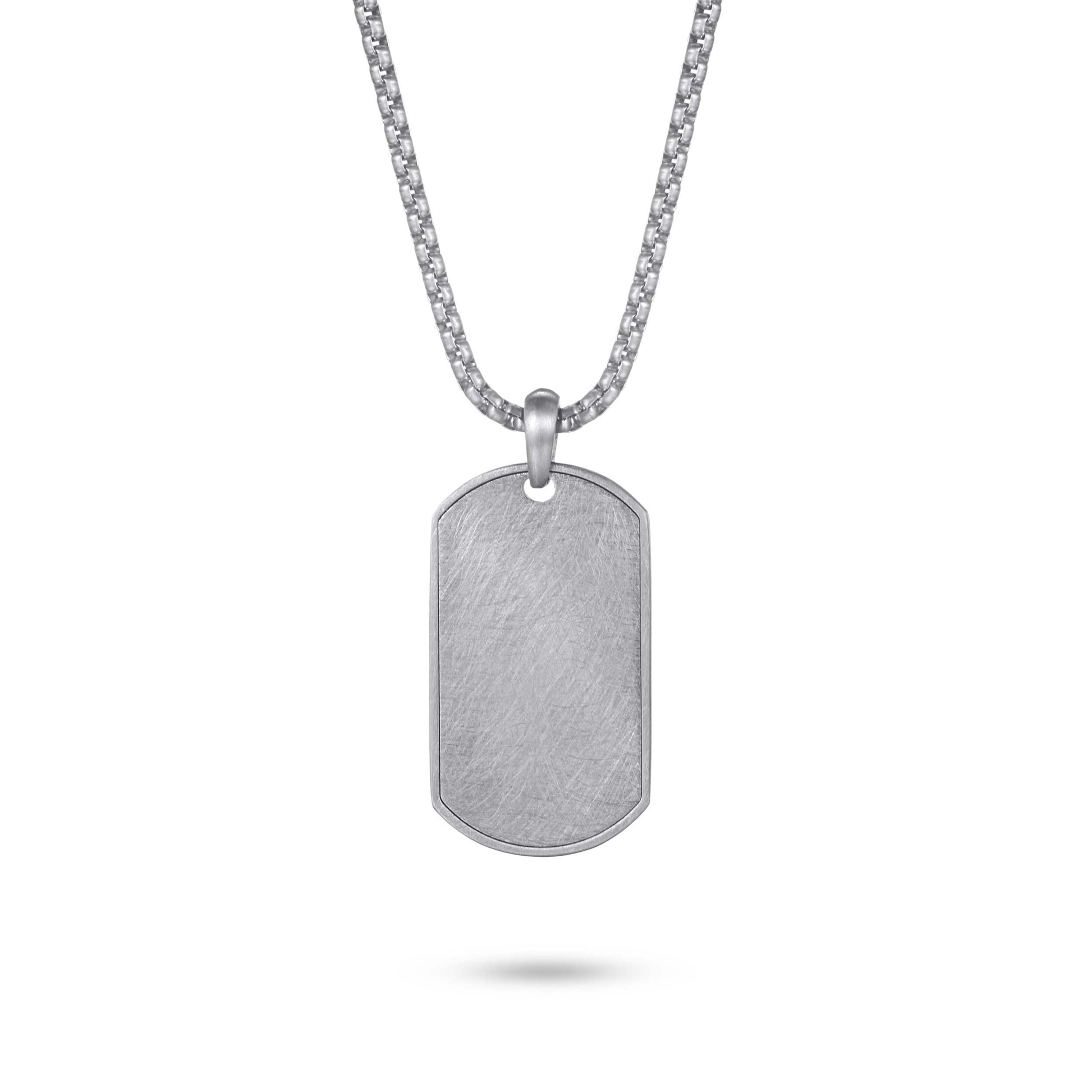 Brushed Dog Tag