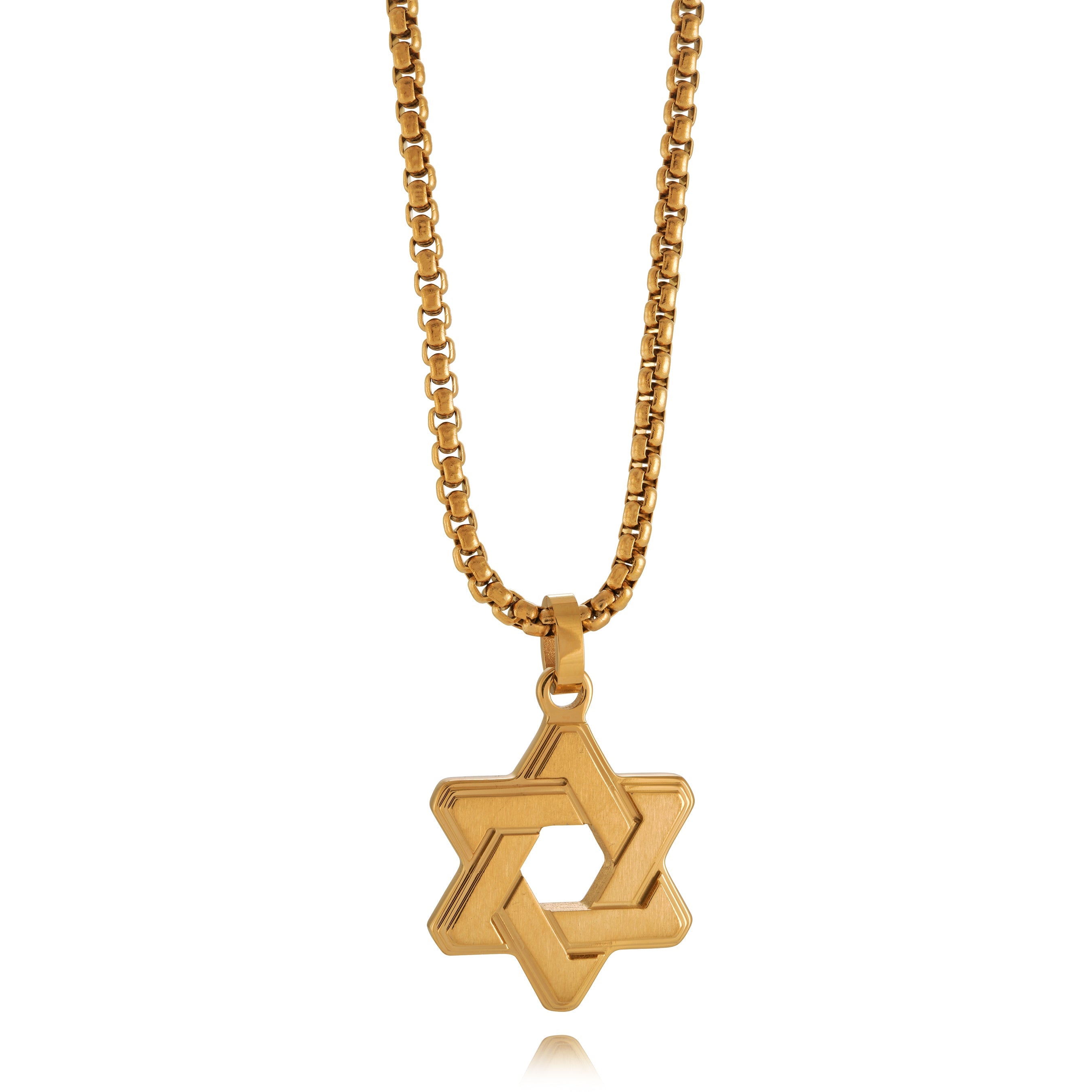 Brushed Star Of David Pendant