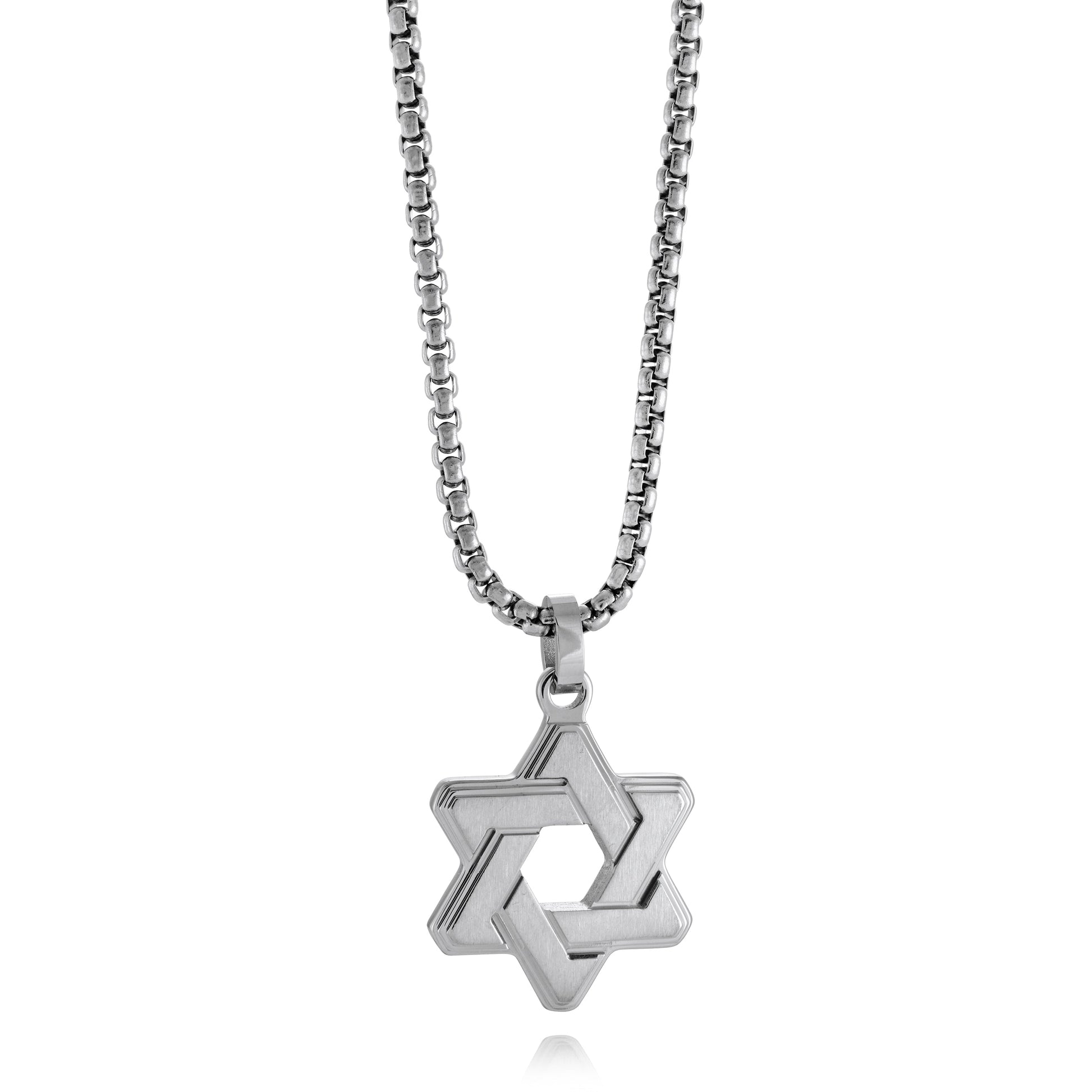 Brushed Star Of David Pendant