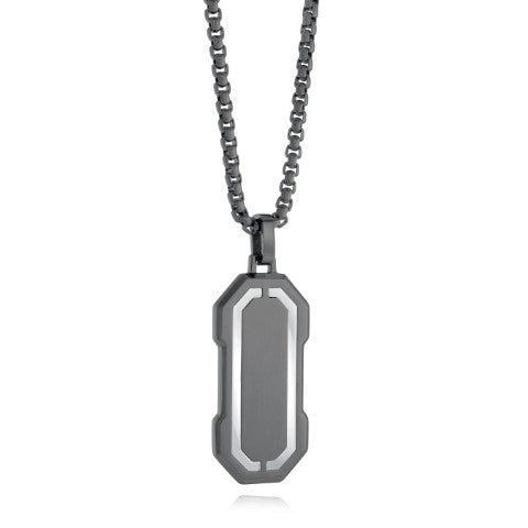Futuristic Dog Tag Pendant