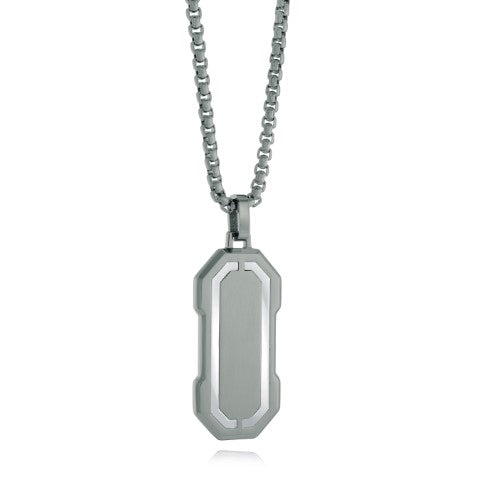 Futuristic Dog Tag Pendant