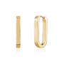 Oval Huggie Earrings (21Mm) - Gold