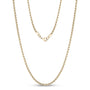 Long Narrow Curb Link Chain (2Mm) - Gold