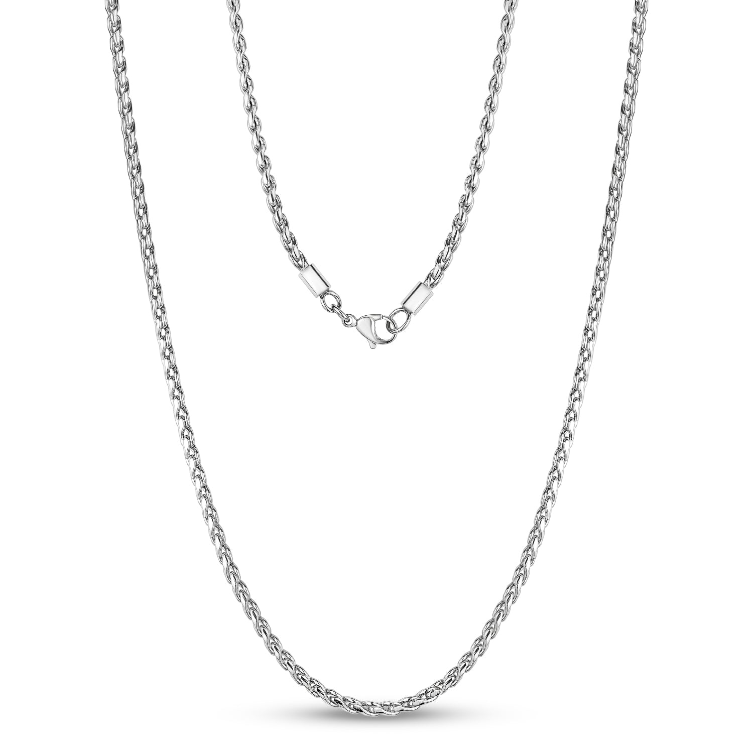 LONG NARROW CURB LINK CHAIN (2MM)
