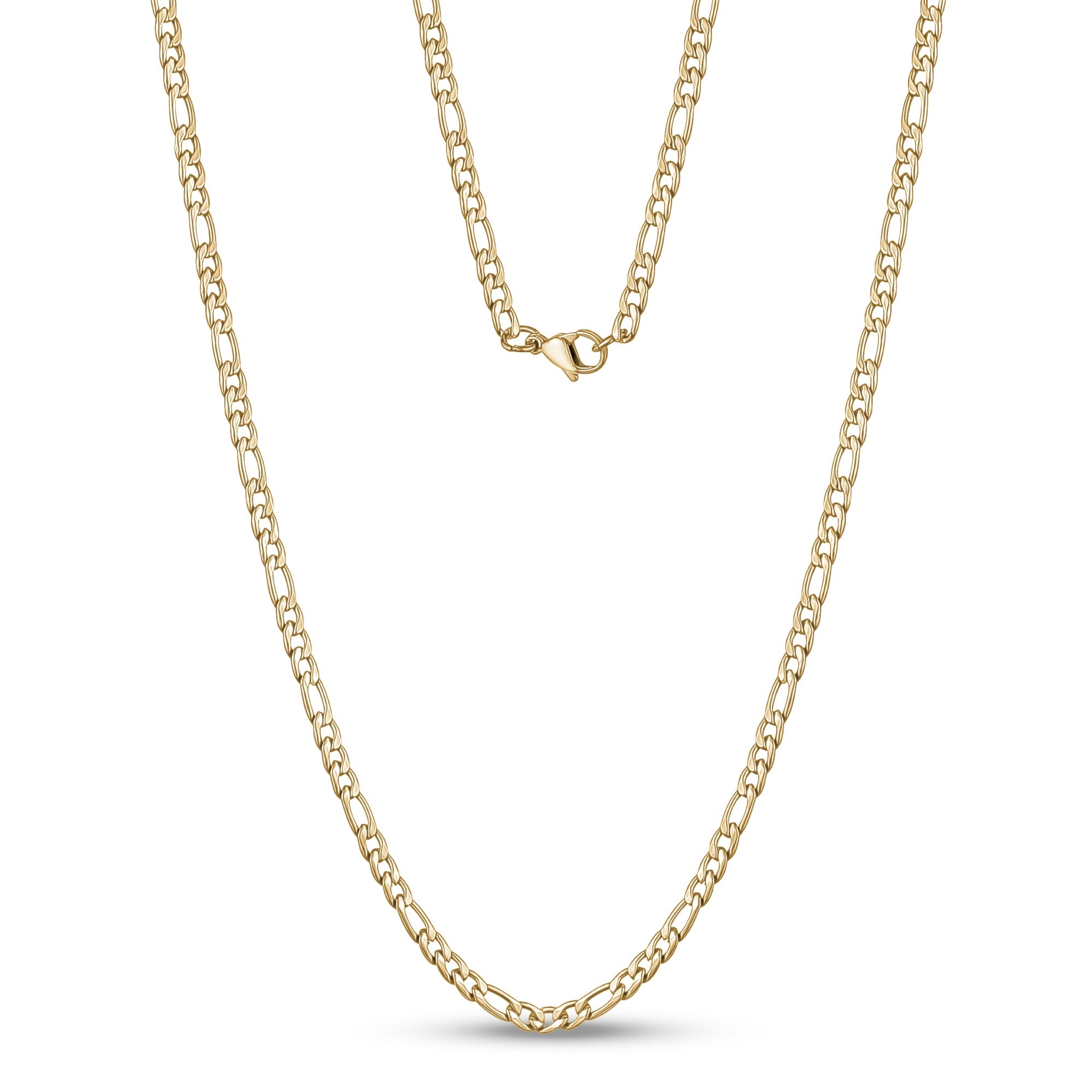 Figaro Link Chain (3.5Mm) - Gold
