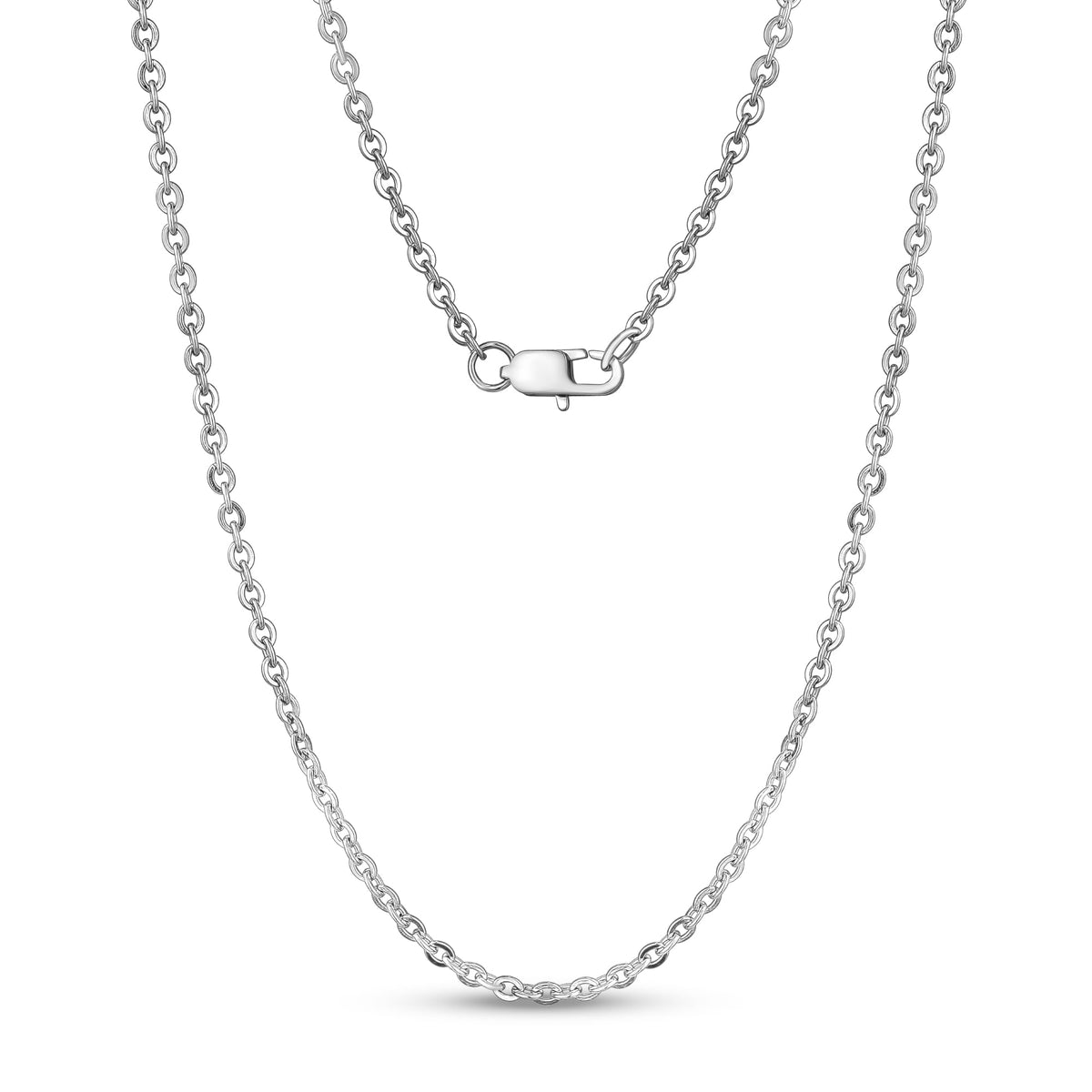 Flat Anchor Chain (3Mm) - Silver