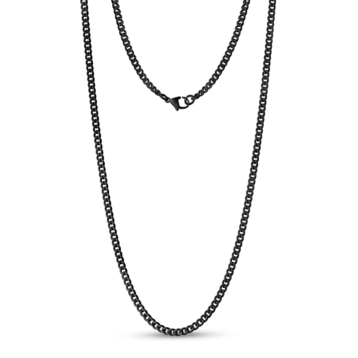 Cuban Link Chain (3.5Mm) - Black