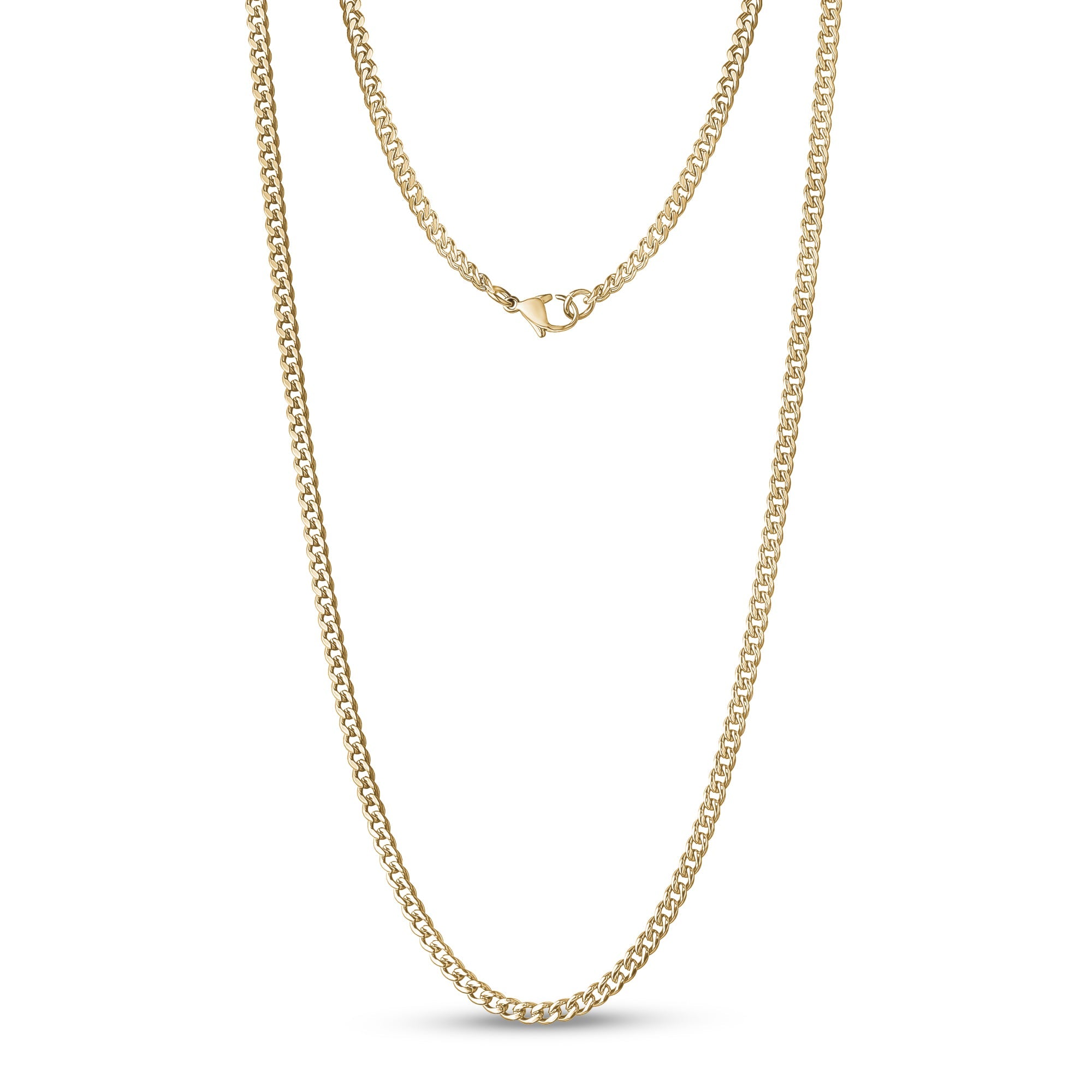 Cuban Link Chain (3.5Mm) - Gold