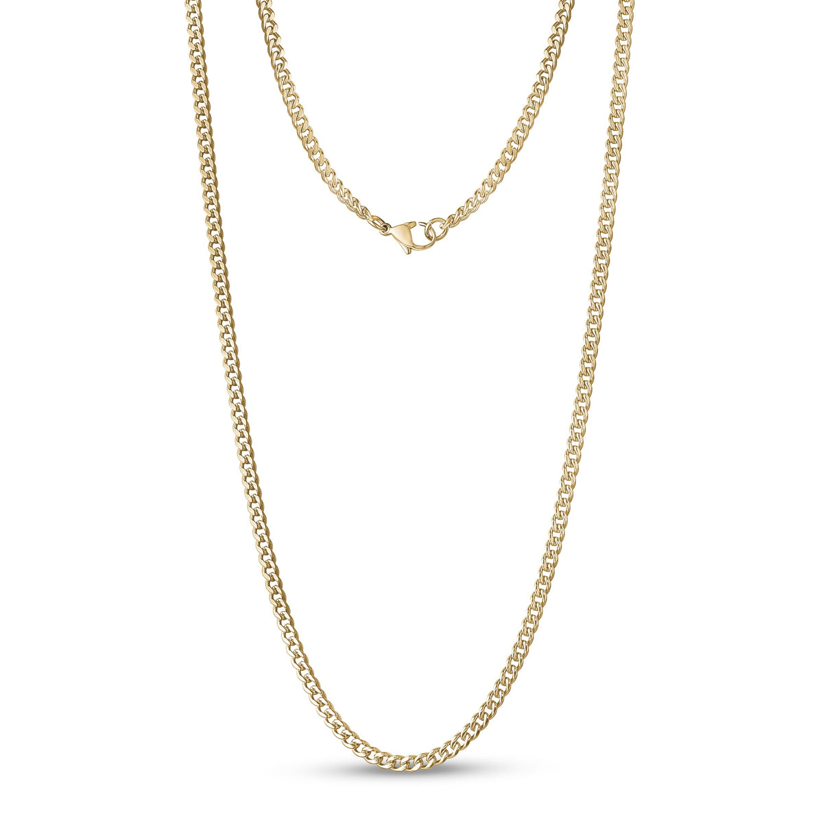 Cuban Link Chain (3.5Mm) - Gold