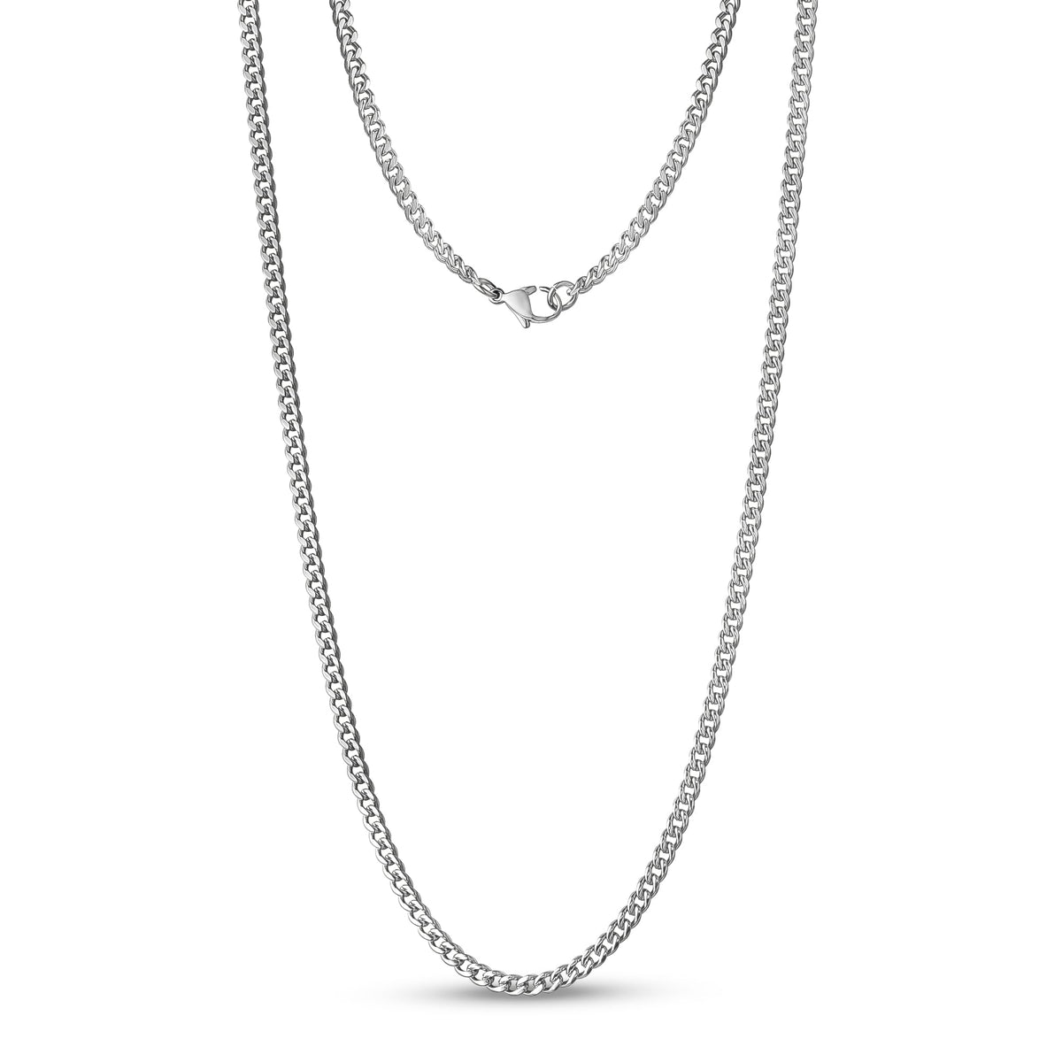 Cuban Link Chain (3.5Mm) - Silver