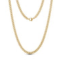 Matte Cuban Link Chain (5Mm) - Gold