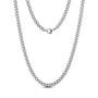 Matte Cuban Link Chain (5Mm) - Silver