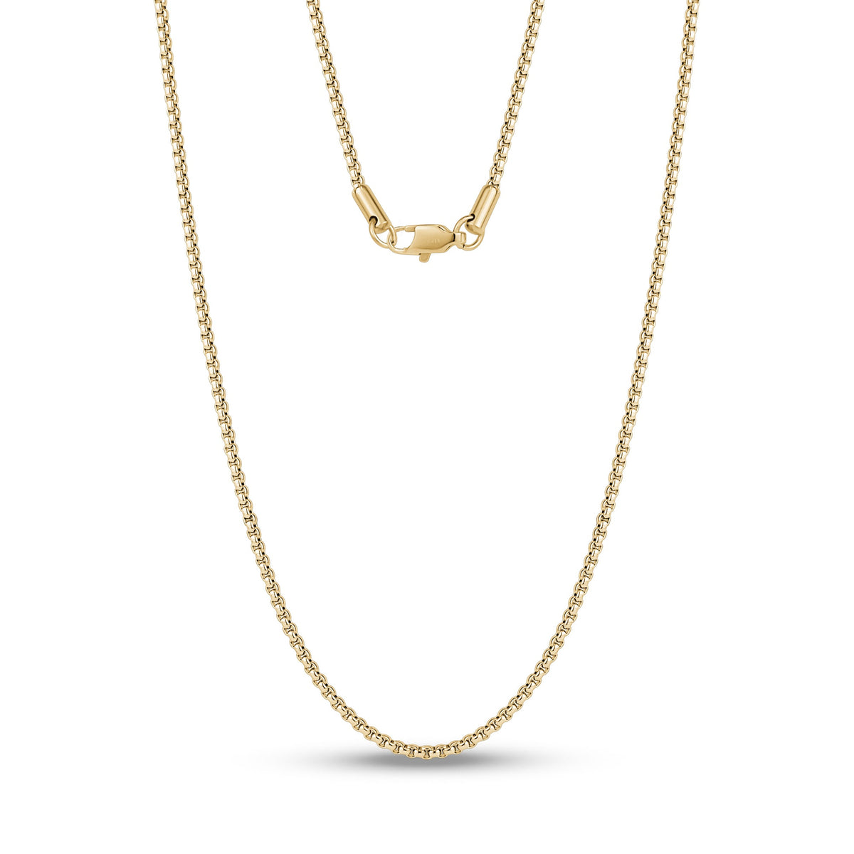 Round Box Chain (2Mm) - Gold