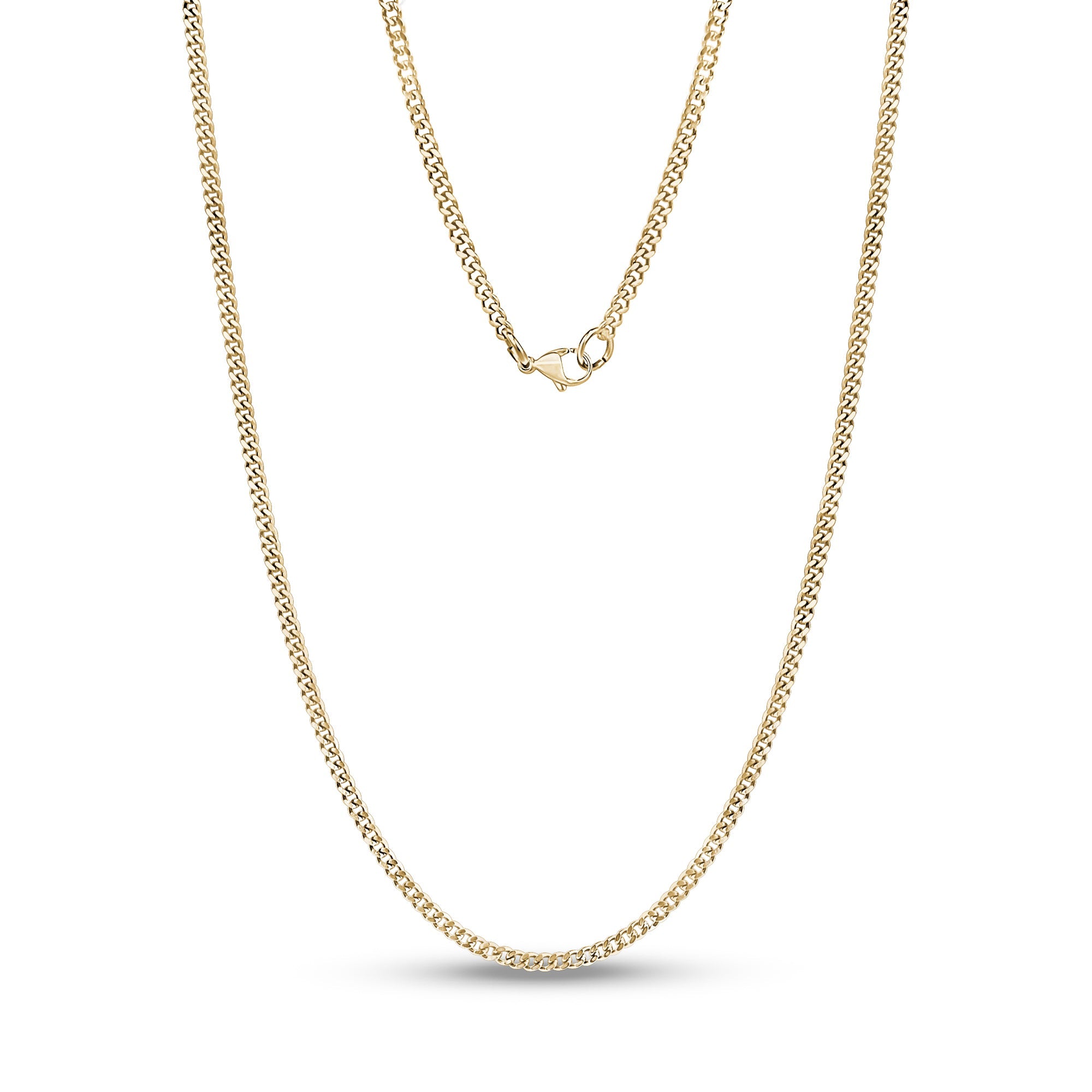Cuban Link Chain (2.2Mm) - Gold