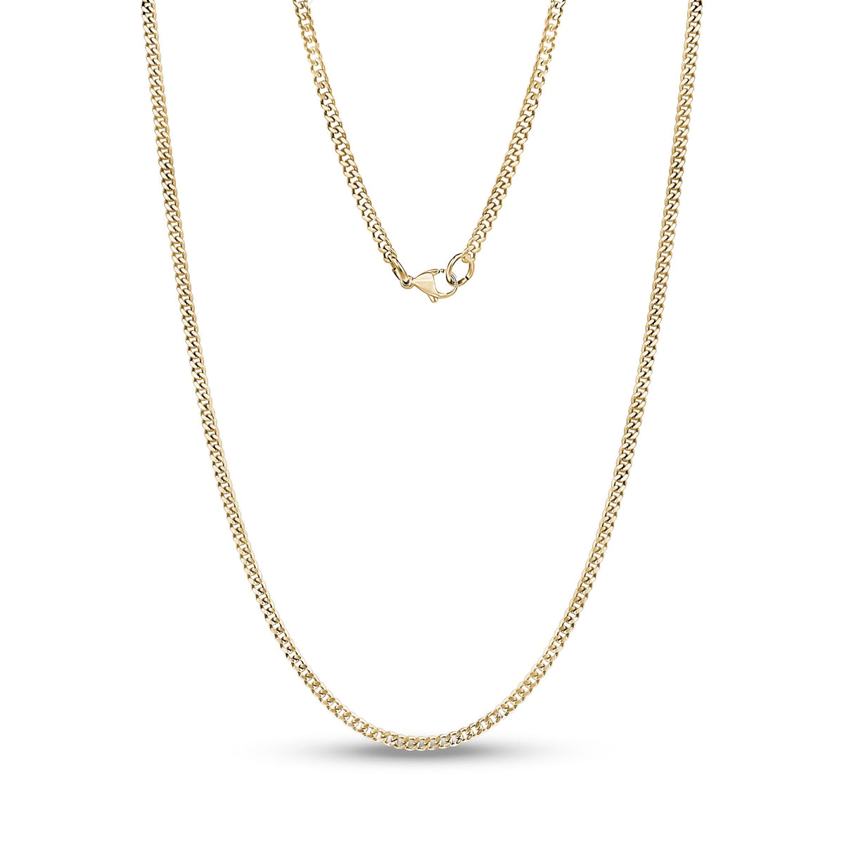 Cuban Link Chain (2.2Mm) - Gold