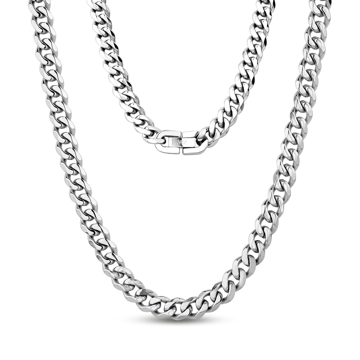 Cuban Link Chain (8Mm) - Silver