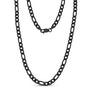 Figaro Link Chain (7Mm) - Black