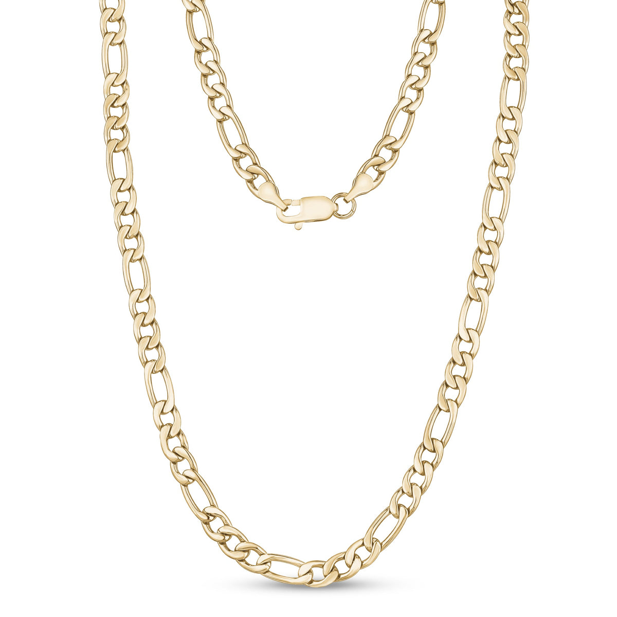 Figaro Link Chain (7Mm) - Gold