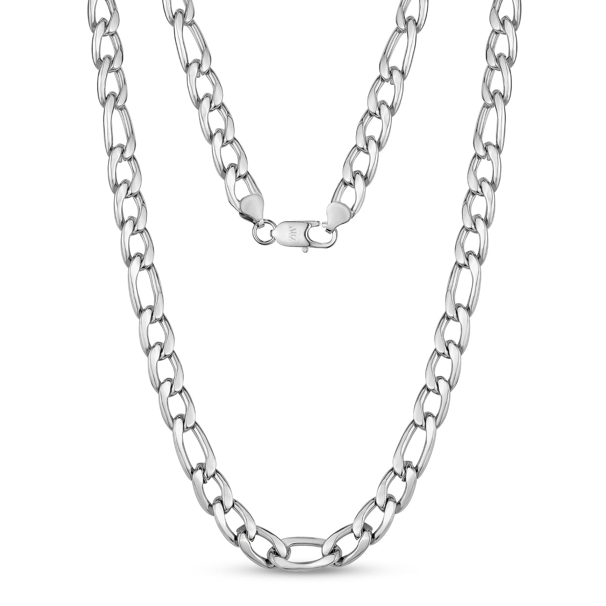 Figaro Link Chain (10Mm) - Silver