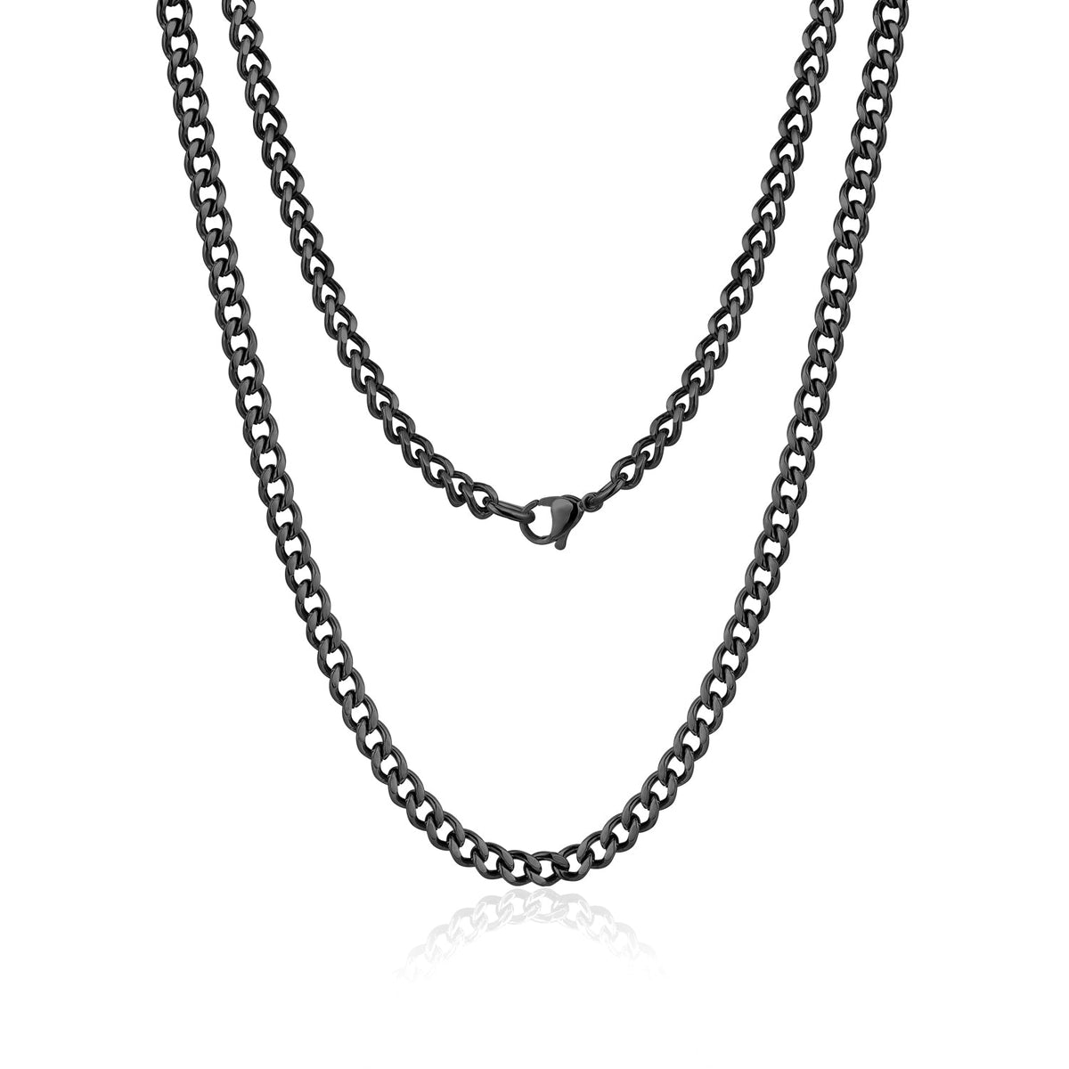Cuban Link Chain (5Mm) - Black