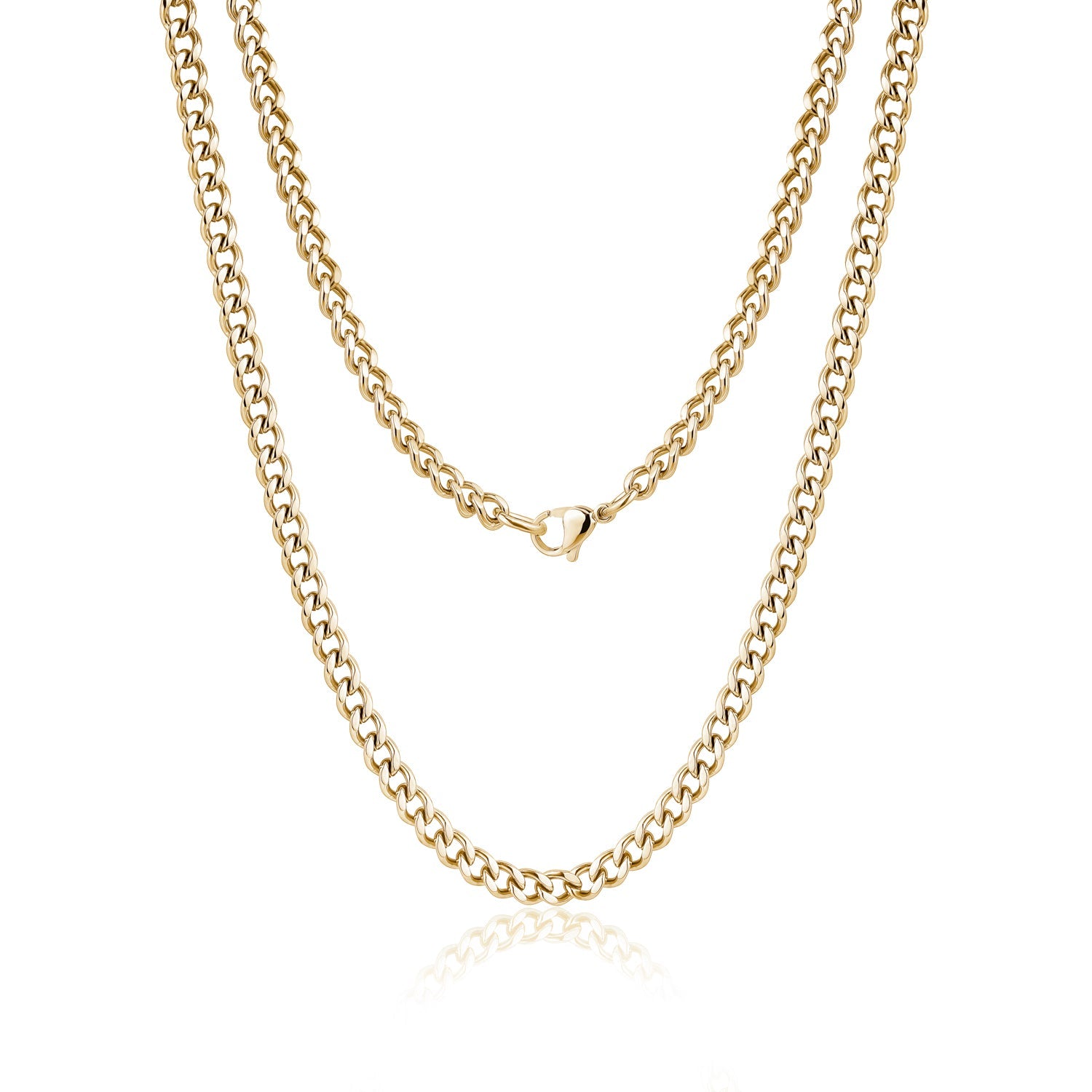 Cuban Link Chain (5Mm) - Gold