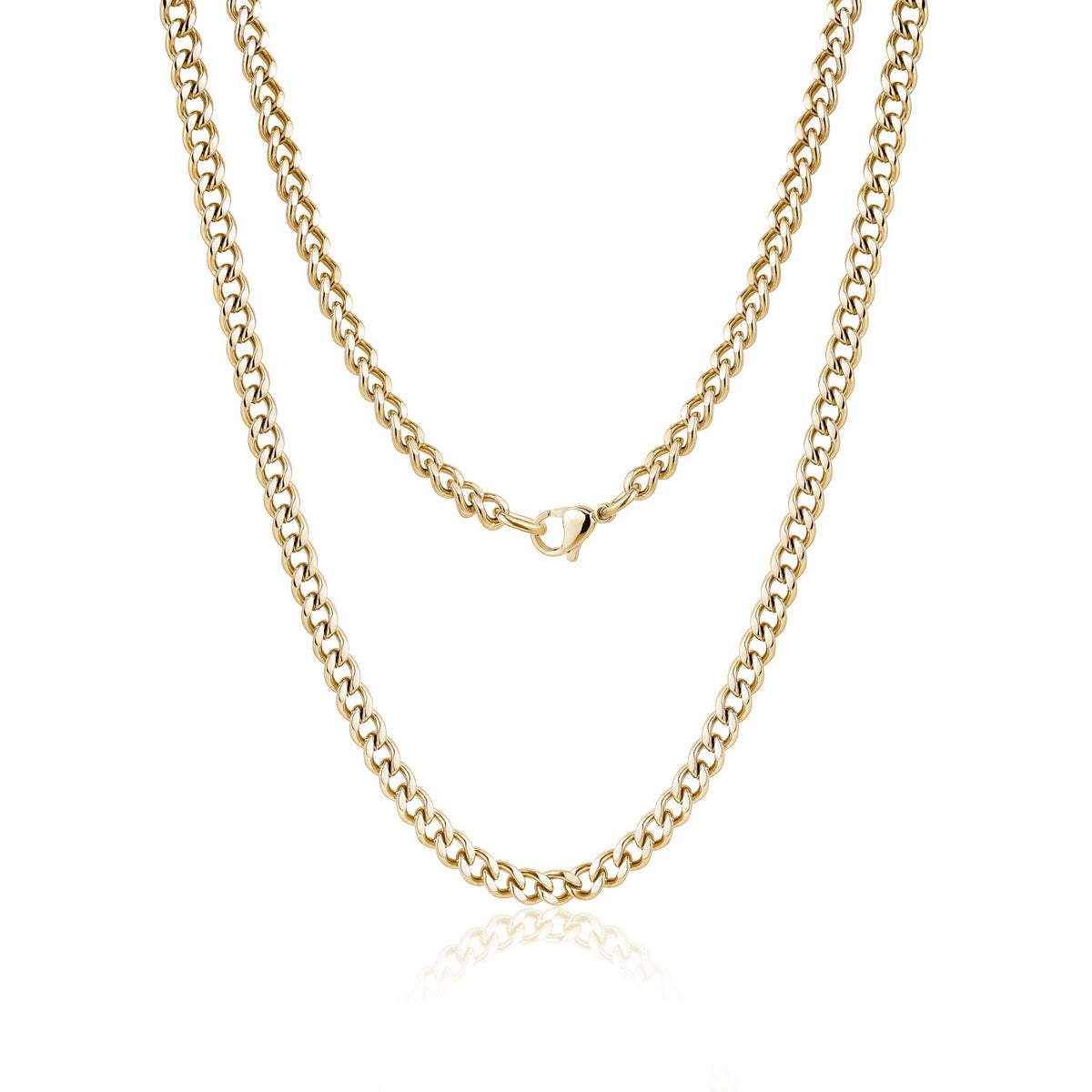 Cuban Link Chain (5Mm) - Gold