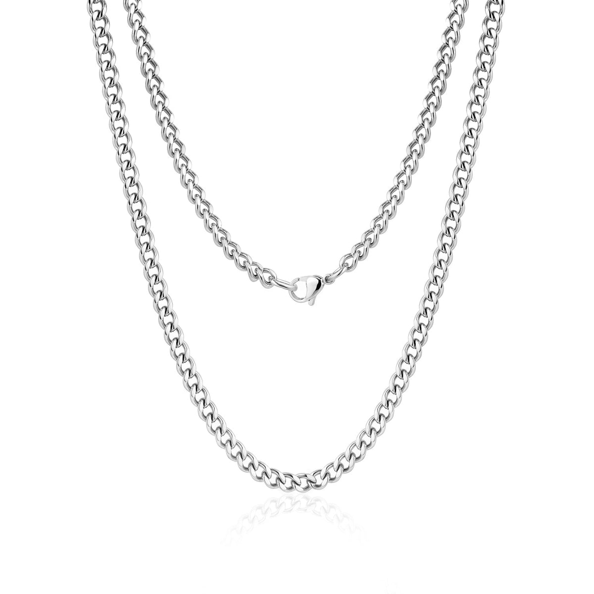 Cuban Link Chain (5Mm) - Silver