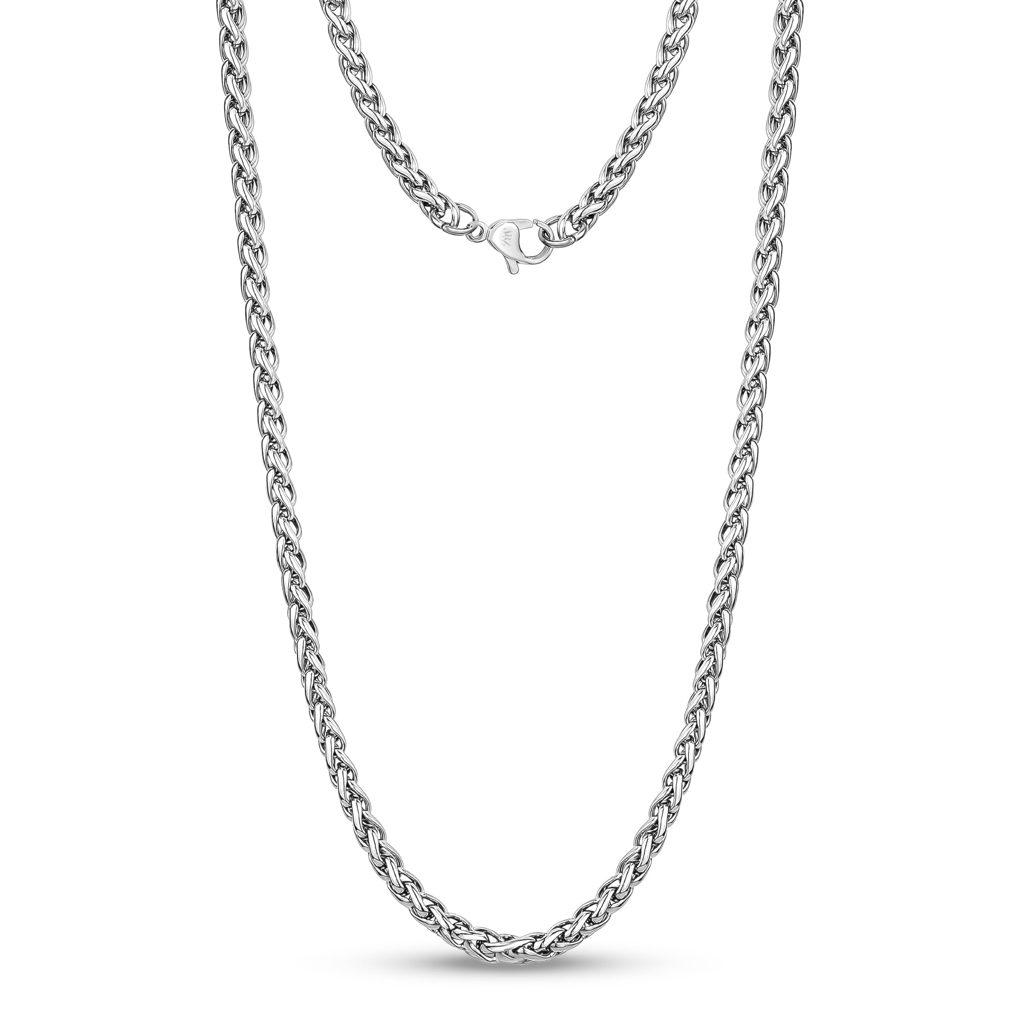 Wheat Link Chain (4Mm) - Silver