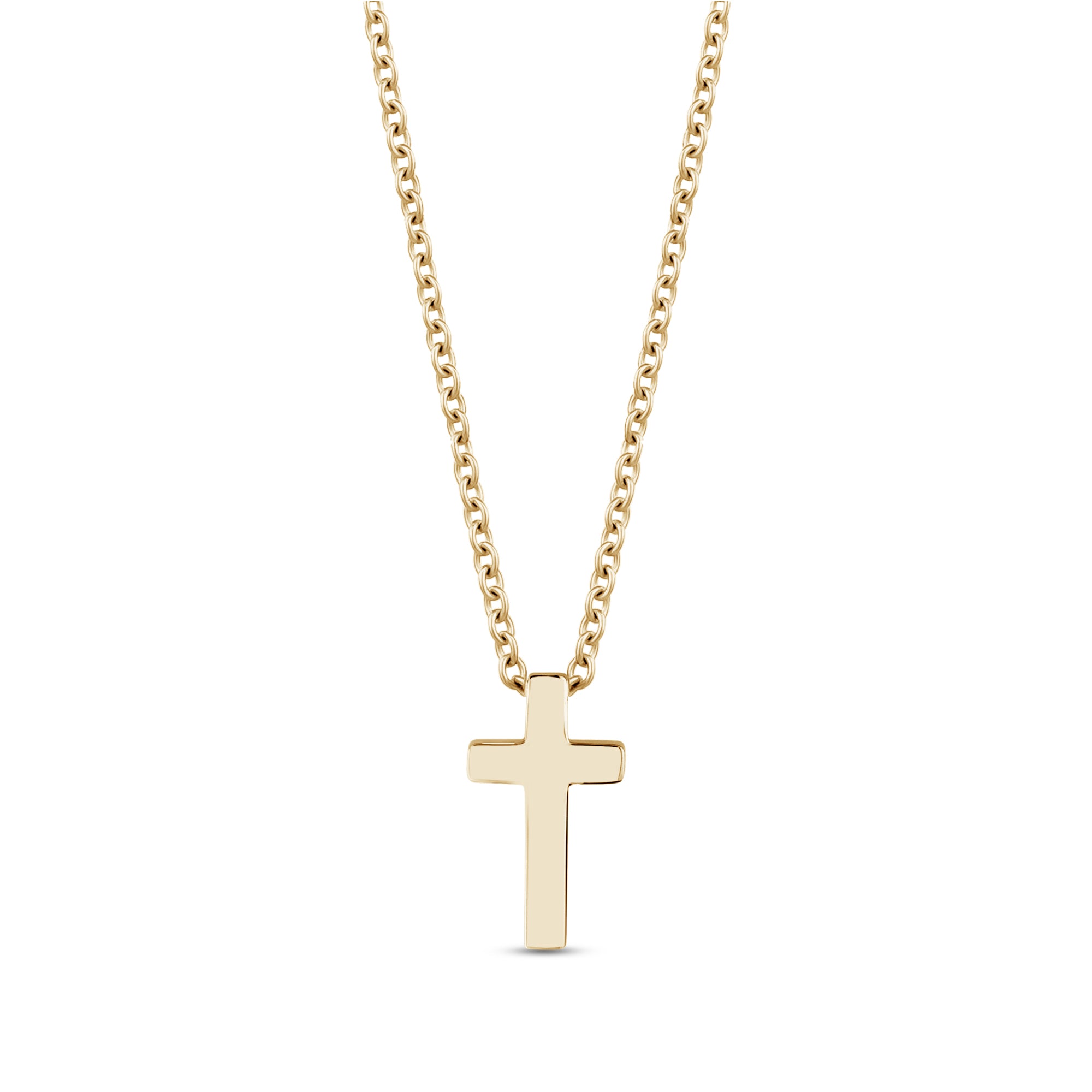 Mini Cross Pendant - Gold