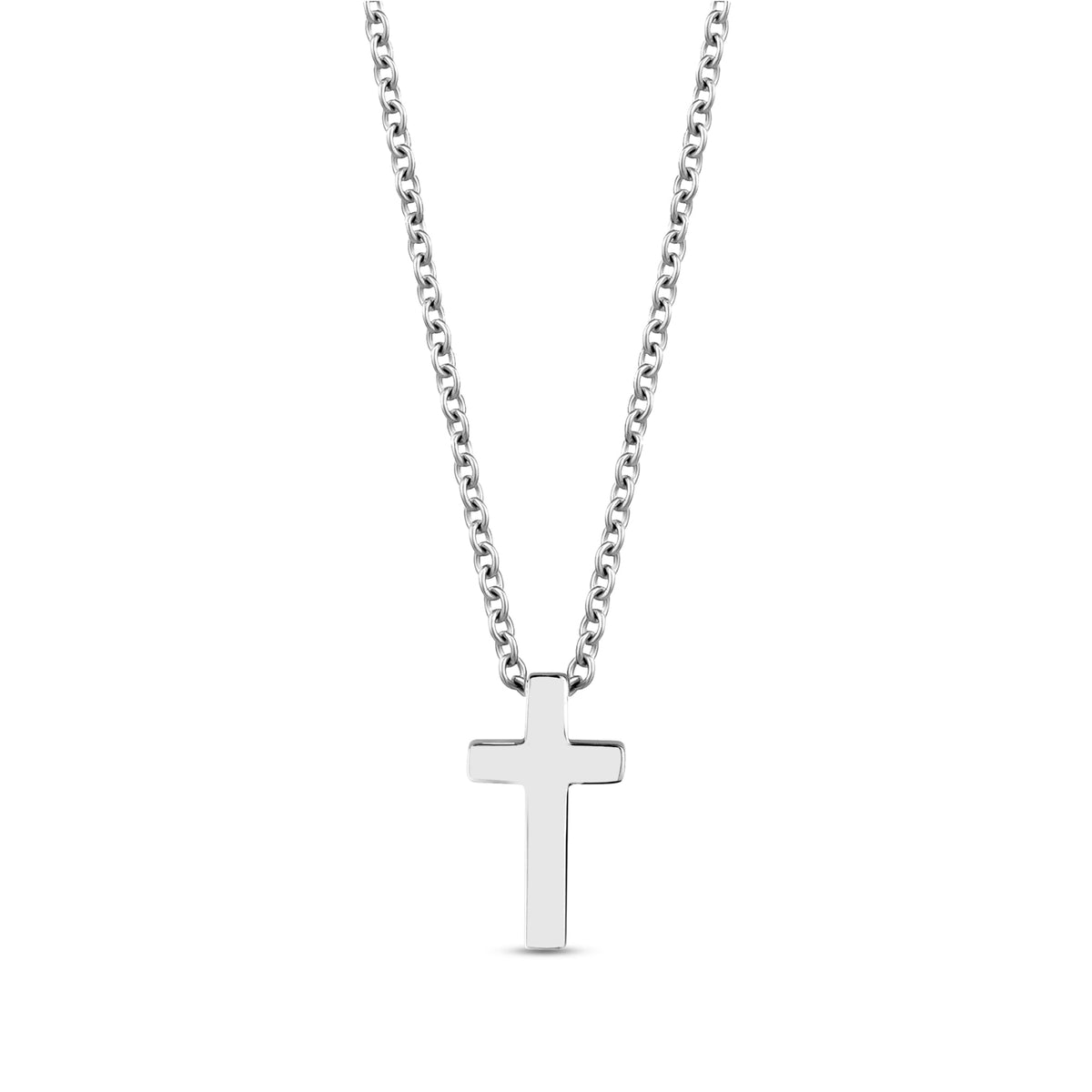 Mini Cross Pendant - Silver