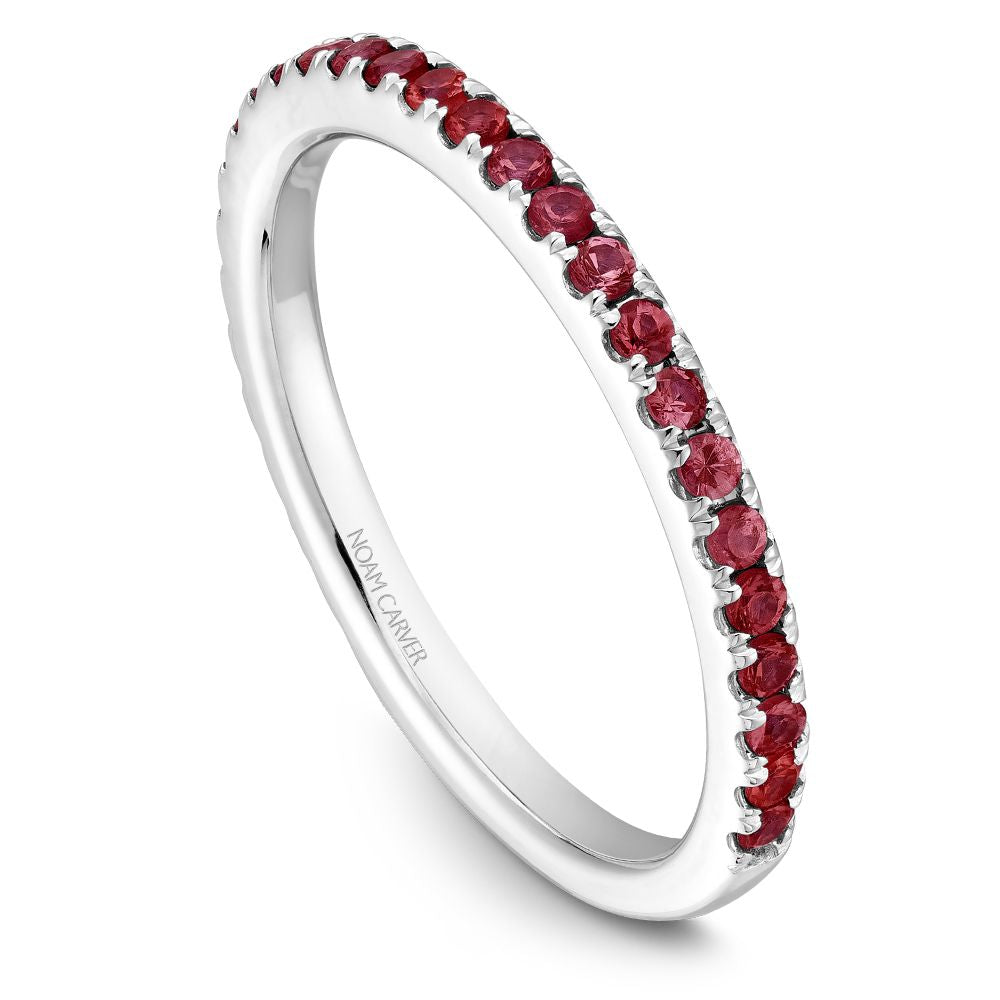 Noam Carver Stackable STA2-1 Ruby in 14K White Gold
