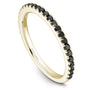Noam Carver Stackable STA2-1 Black Diamond in 14K Yellow Gold