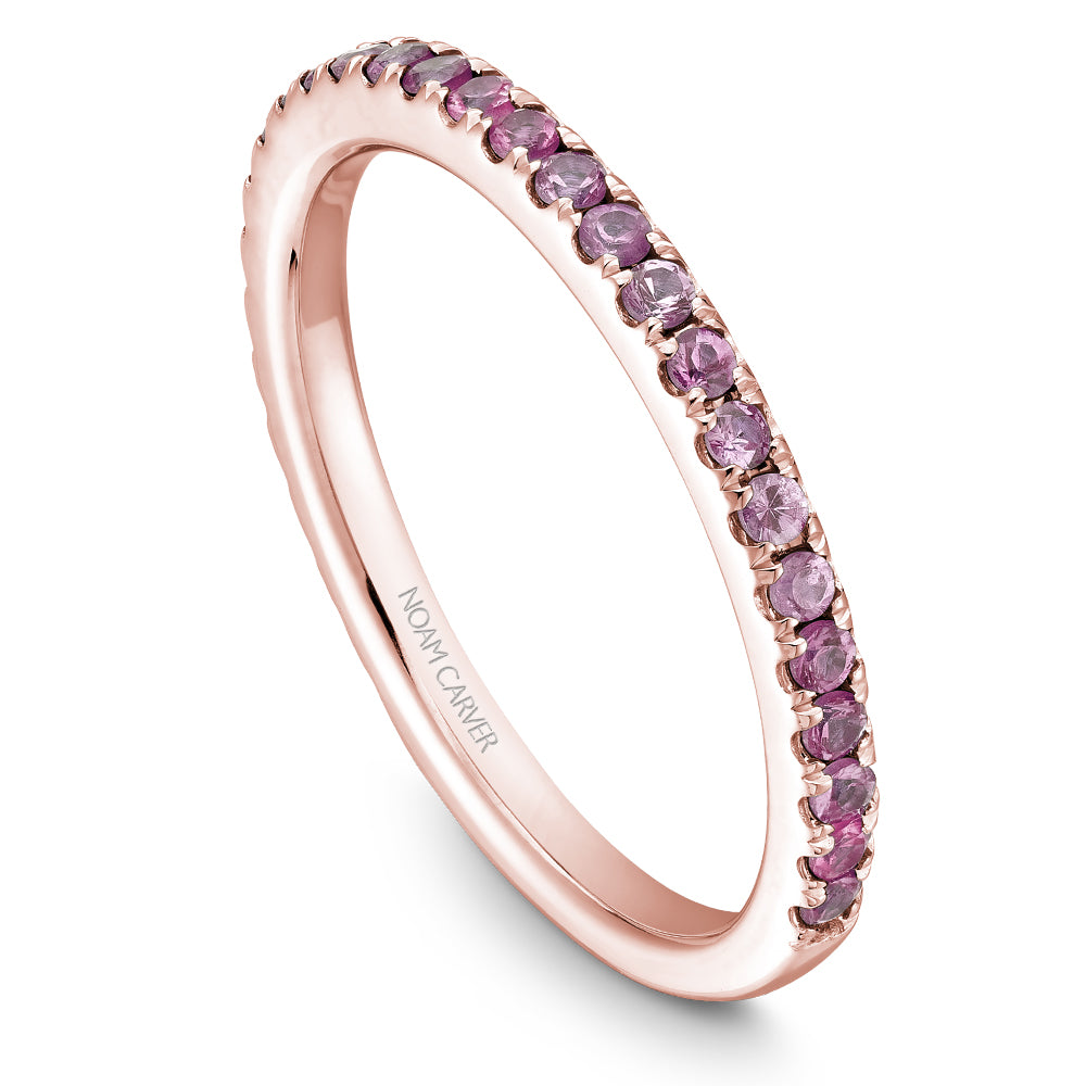 Noam Carver Stackable STA2-1 Pink Sapphire in 14K Rose Gold