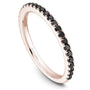 Noam Carver Stackable STA2-1 Black Diamond in 14K Rose Gold