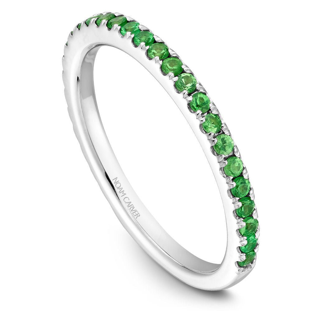 Noam Carver Stackable STA2-1 Tsavorite Garnet in 14K White Gold