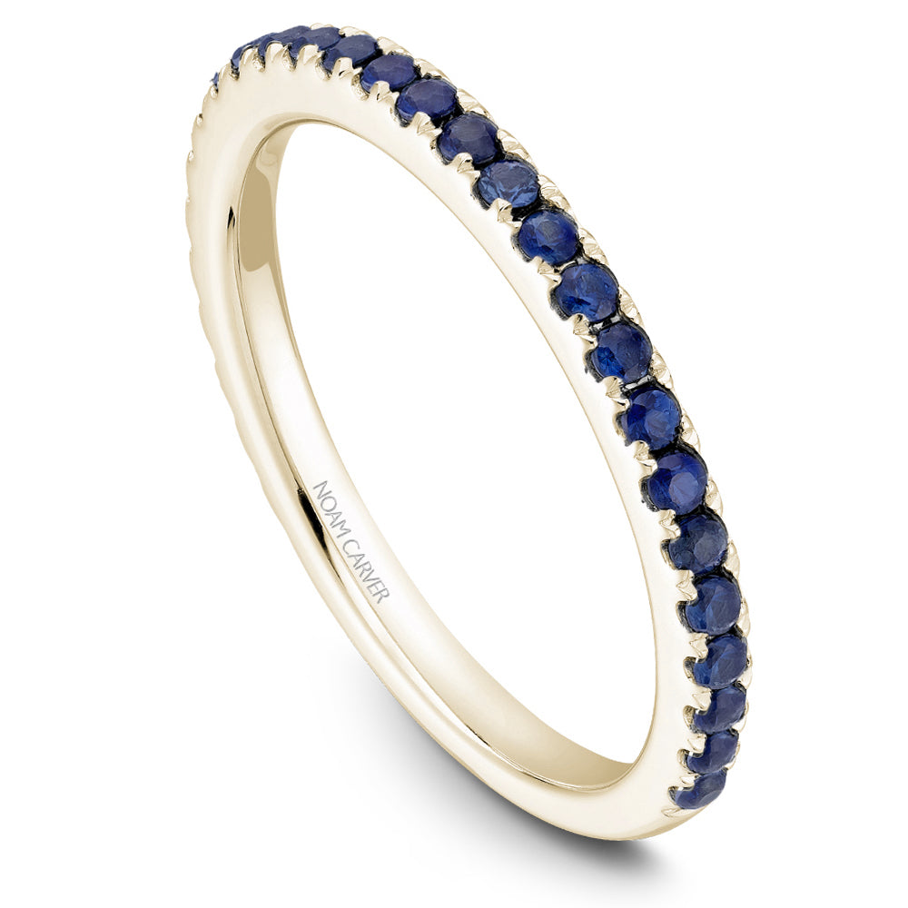 Noam Carver Stackable STA2-1 Blue Sapphire in 14K Yellow Gold