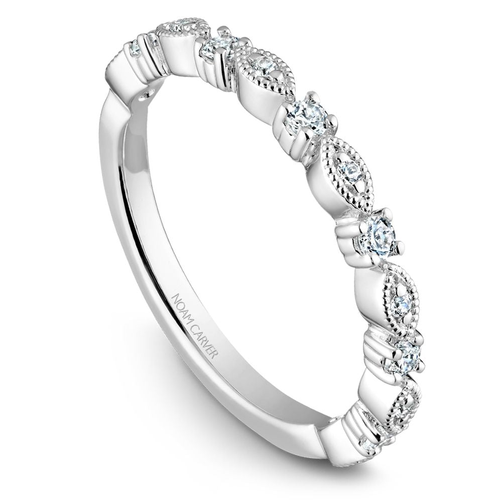 Noam Carver Stackable STB10-1 in 14K White Gold