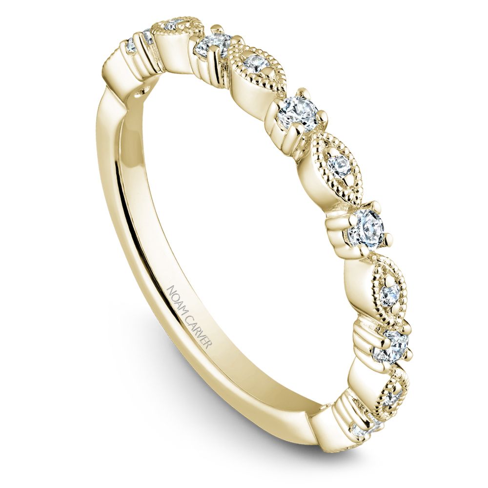 Noam Carver Stackable STB10-1 in 14K Yellow Gold
